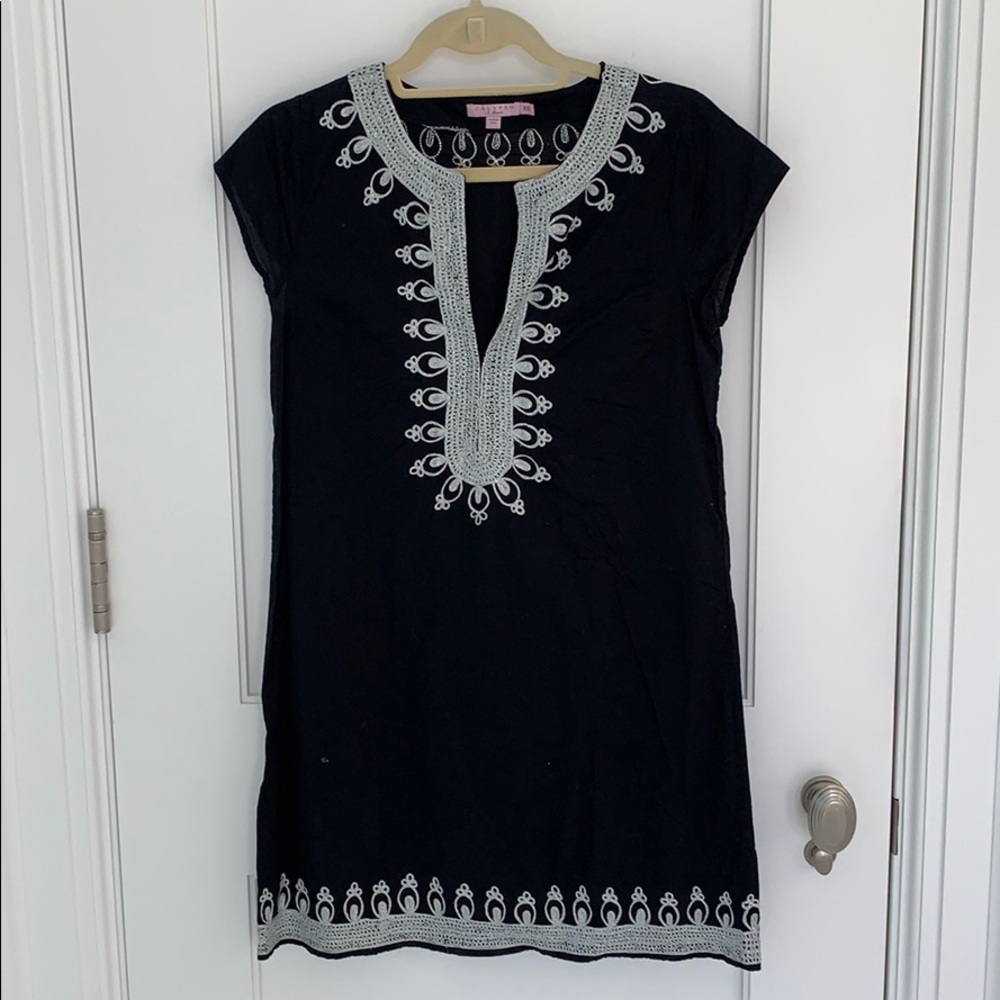 Calypso St. Barth XS Black/Silver Coverup